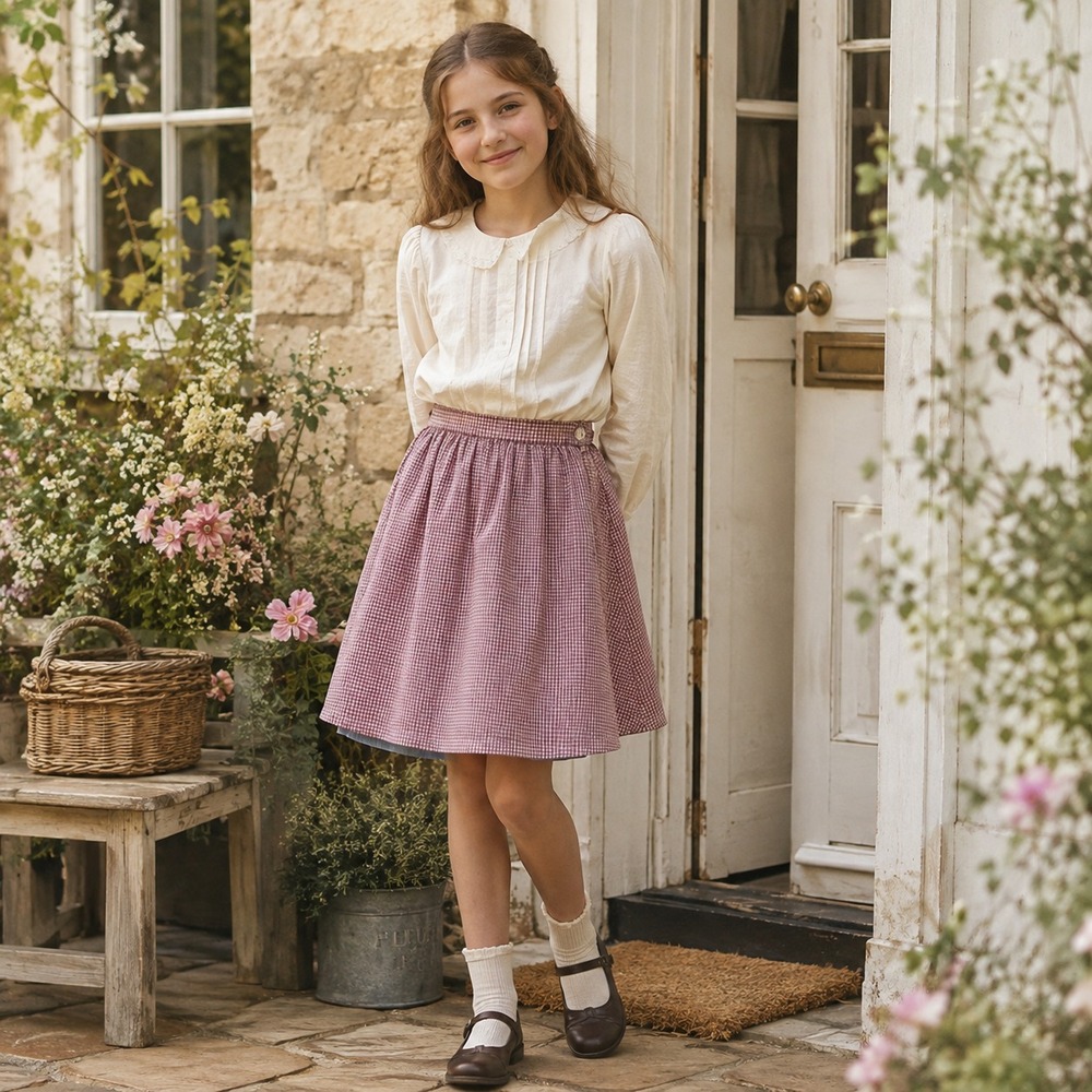 Sunday Collective 10 Gingham Skirt Sustainable Slow Fashion Cottagecore Preppy
